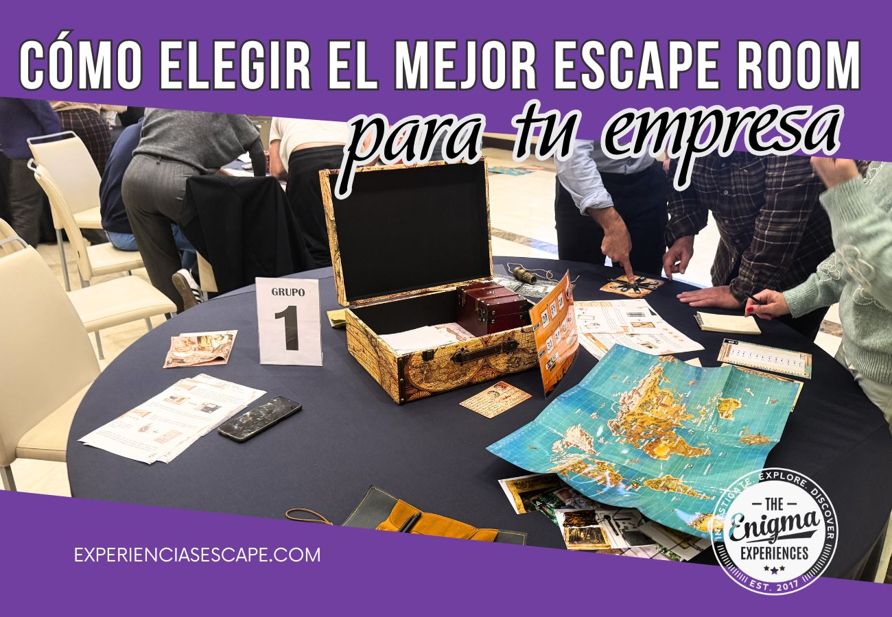 como elegir escape room empresa