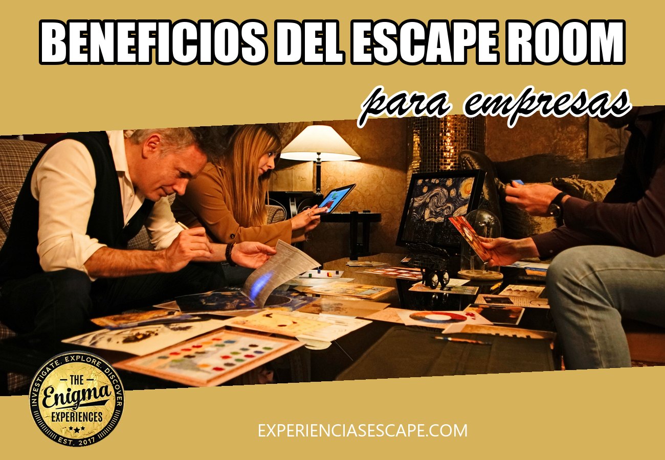 Beneficios del escape room para empresas: cabecera de la guía de Experiencias Escape