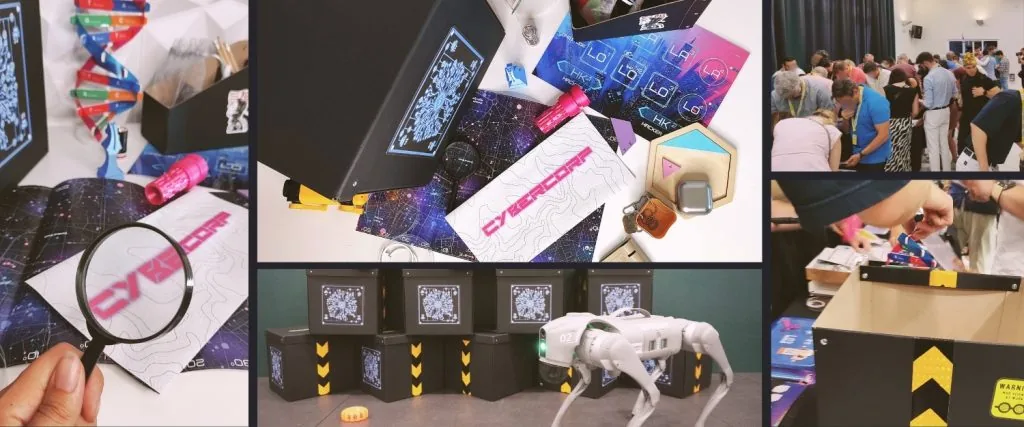 Salón preparado para Cybercorp, uno de nuestros juegos para empresas originales