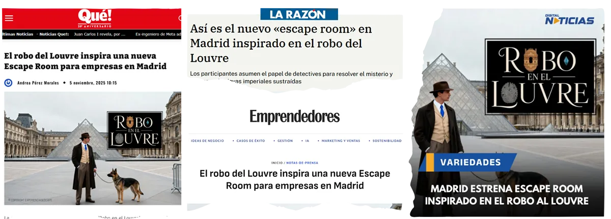 Qué dice la prensa de nuestro escape room de investigación