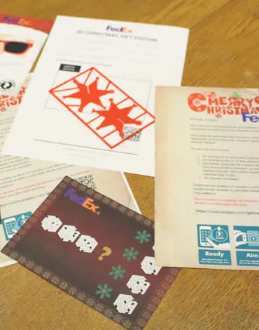 Escape room personalizado de Navidad para FedEx