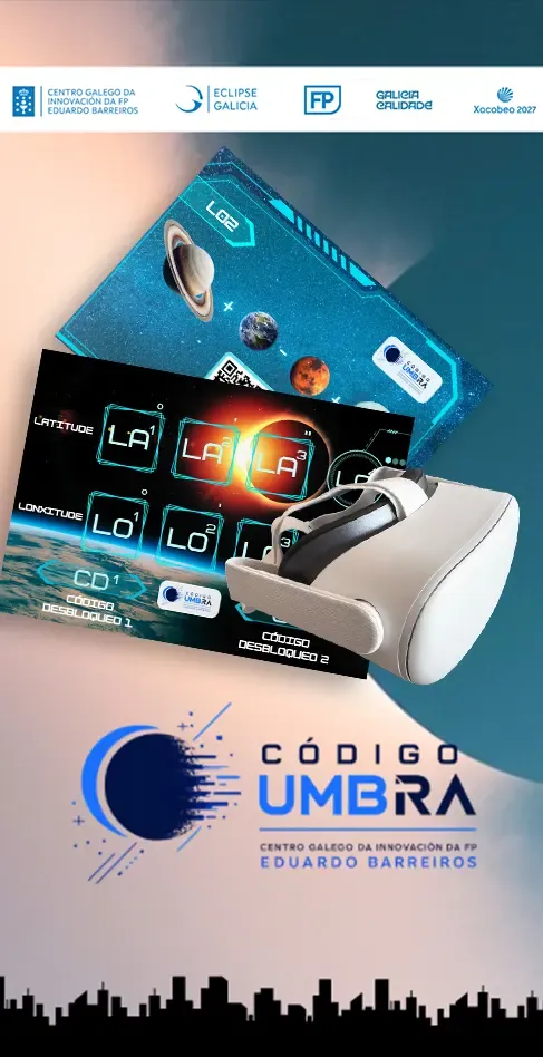 Juego Código Umbra de la Xunta de Galicia con gafas de realidad virtual – actividades para empresas
